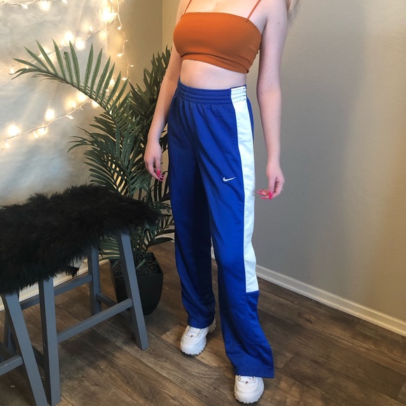 Nike Pants - Blue Nike snap pants